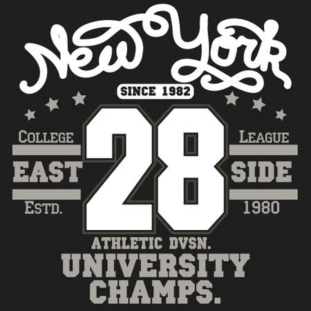 Brooklyn t-shirt graphicsのイラスト素材