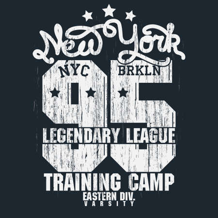 Brooklyn t-shirt graphicsのイラスト素材