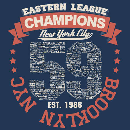 New York t-shirt graphicsのイラスト素材