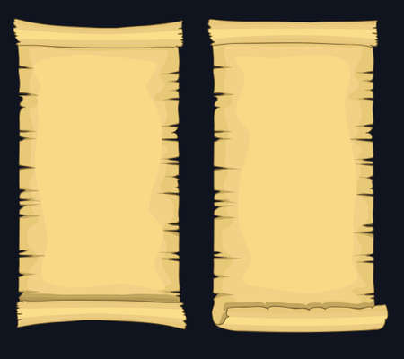 Papyrus scrolls template.のイラスト素材