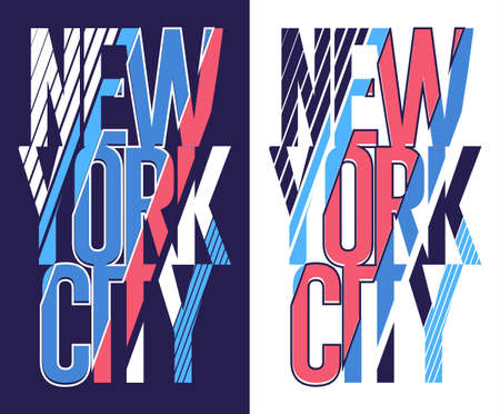 T-shirt stamp New York City, Sport wear graphics, typography emblem, tee print, athletic apparel design. Vectorのイラスト素材