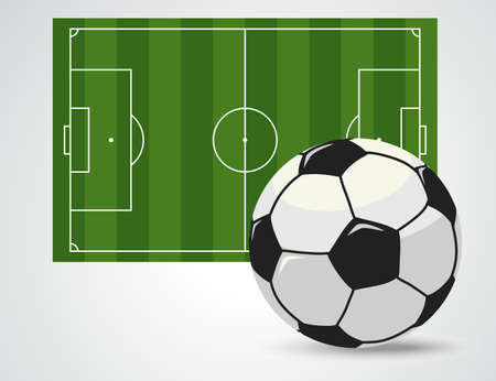 Soccer field, European Football stadium.の写真素材