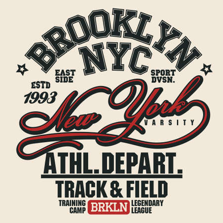 T-shirt stamp graphic set. Sport wear typography emblemのイラスト素材