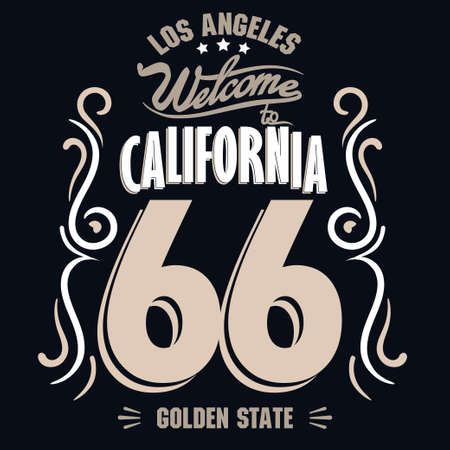 Los Angeles print. Athletics typography stamp, California t-shirt vector emblem graphics, vintage sport wear, tee apparel designのイラスト素材
