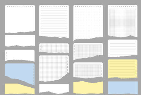 Torn paper with ripped edges and space for textのイラスト素材