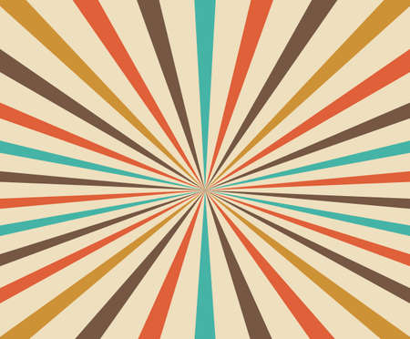 Sunburst pattern, Sun ray background television vintage, retro round lines. vector illustrationのイラスト素材