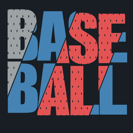 Baseball Sport T-shirt Typography, sport print. vectorのイラスト素材
