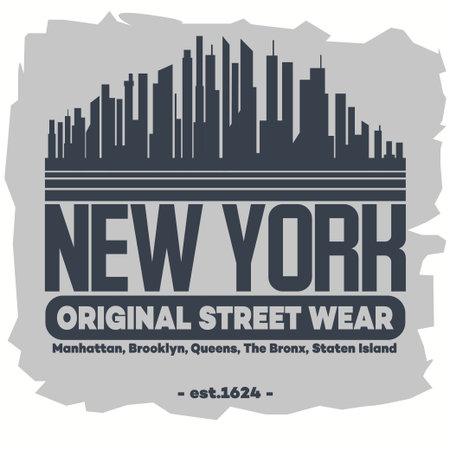 Sport t-shirt graphics. New York City athletic apparel design. Vectorのイラスト素材