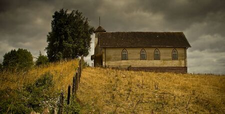 Church in Patagoniaの写真素材