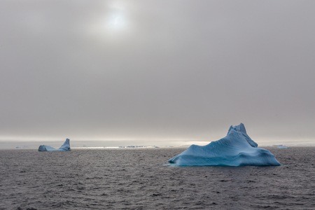 Icebergs drifting at Lemaire Channel, Antarcticaの写真素材