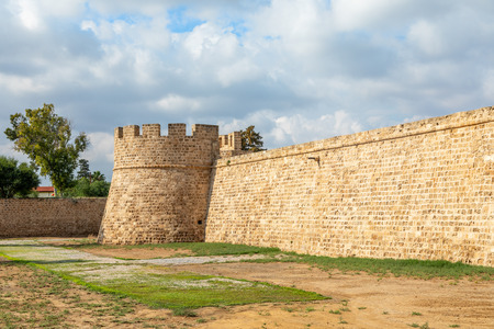 Othello Venethian castle tower and walls, Famagusta, North Cyprusのeditorial素材
