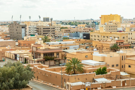 Hail city downtown streets, Saudi Arabiaの写真素材