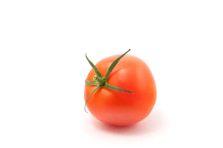 Red tomato isolated on white background