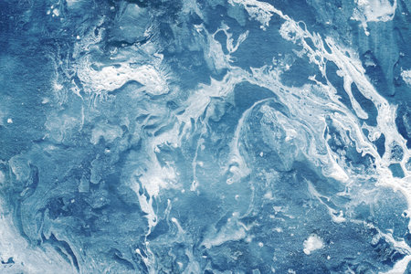 Abstract background of blue and white with blurry spots