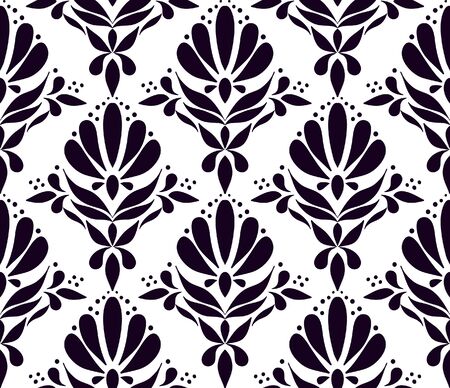 Seamless pattern on white background elegant luxury texture for wallpapers backgrounds, scrap paper, textile, fabric, etc.のイラスト素材