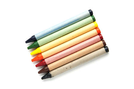 Rainbow of Crayonsの写真素材