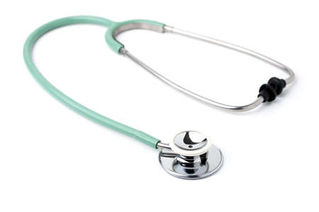 Stethoscope on White Background Close Upの写真素材