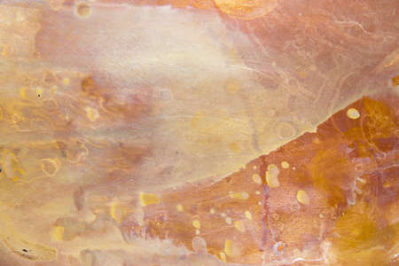 Copper with tarnish. Focus across entire surfaceの写真素材