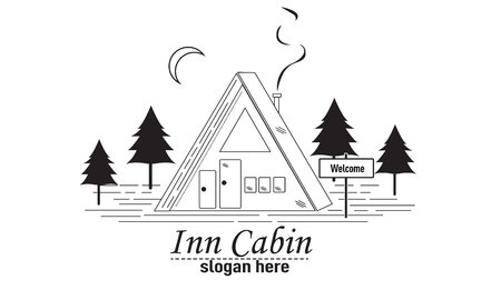 Inn Cabin icon.のイラスト素材