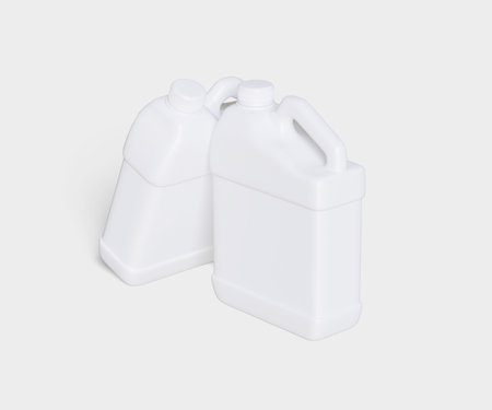 Realistic Jerry can white color this conatiner you can use it to present your work by turning it into a mockupの写真素材