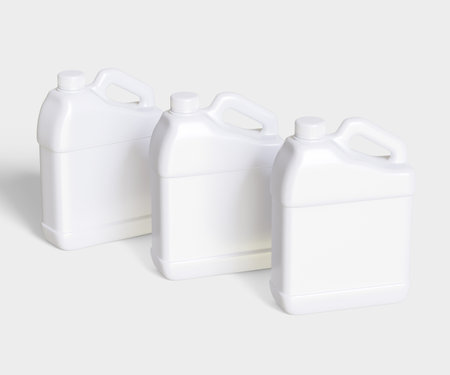 Realistic Jerry can white color this conatiner you can use it to present your work by turning it into a mockupの写真素材