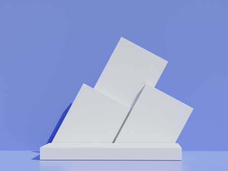 Podium product display scene presentation realistic render illustrationの写真素材