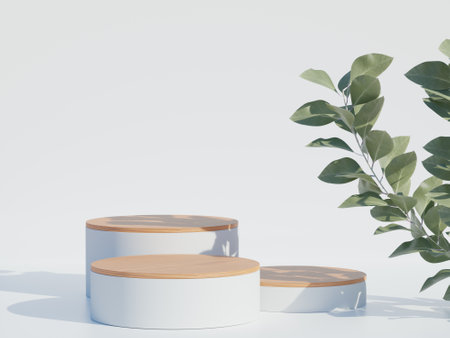 Podium product display scene presentation realistic render illustrationの写真素材
