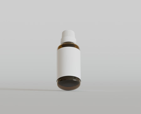 Medical Bottle Mock-Up - 3D Illustration. Blank Labelの写真素材