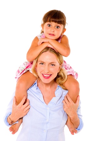 mother and daughterの写真素材