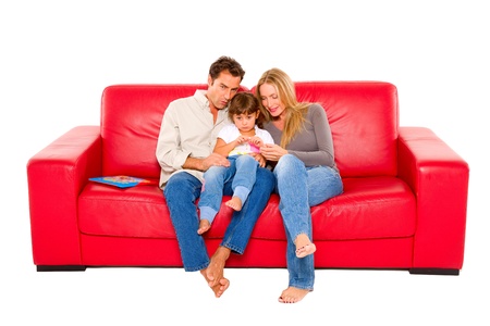 family with one childの写真素材