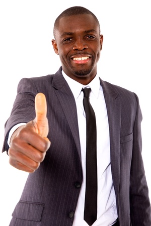 businessman with thumb upの写真素材