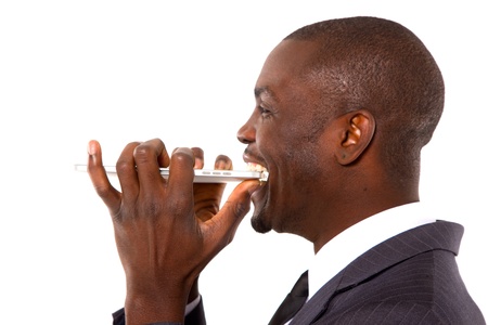 businessman with tabletの写真素材