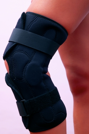 physiotherapy knee braceの写真素材