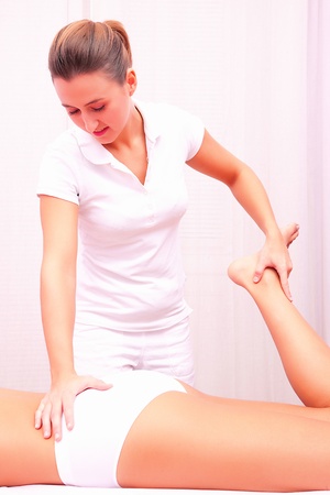osteopathic manual therapy lumbar spineの写真素材