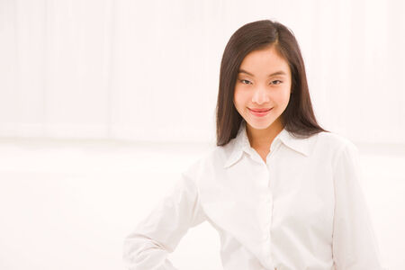 Smiling asian businesswomanの写真素材