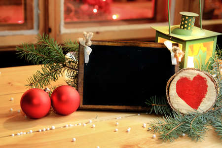 wooden tablet for Your sample text and greetings の写真素材