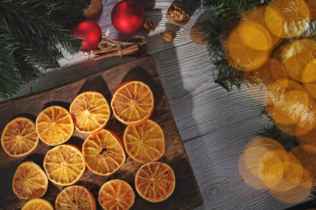 Aroma dried oranges for Christmas
