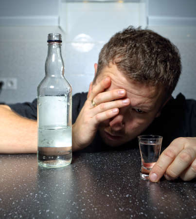 drunk man with alcohol problems