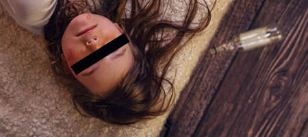 Alcohol abuse in the familyの写真素材