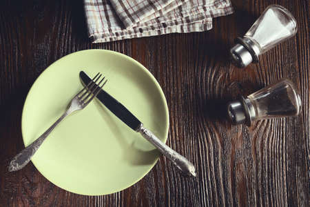 Survivor in the restaurantの写真素材