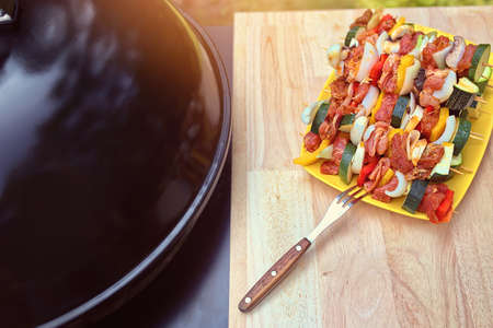 tasty outdoor grillの写真素材