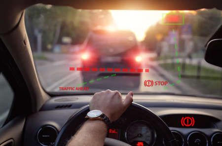 automatic braking system in the car