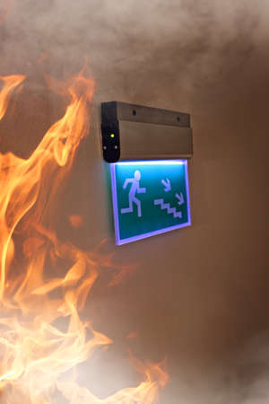 Fire and smoke in the homme building and staircase
