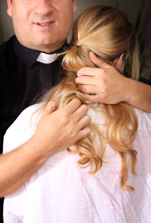 priest with a minor young girl