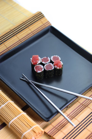 delicious food - Japanese traditional fish sushiの写真素材