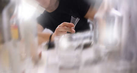 Problem with the alcoholの写真素材