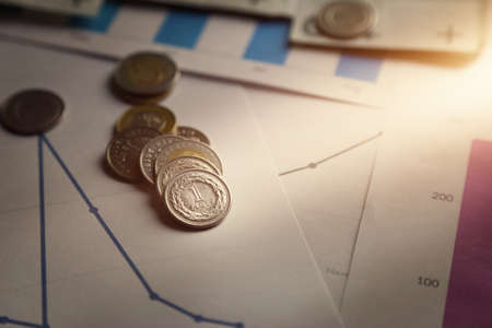Polish money - analysis and chartsの写真素材