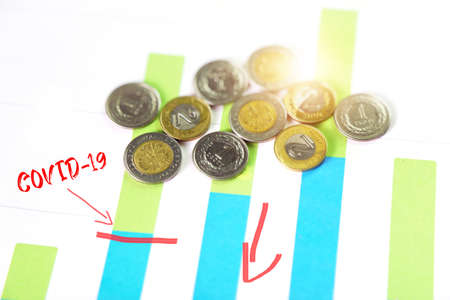 effects of the coronavirus on the Polish economy and the Polish currencyの写真素材