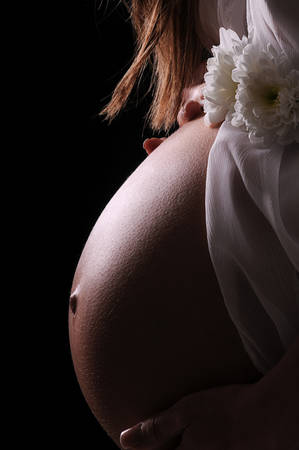 Baby bellyの写真素材