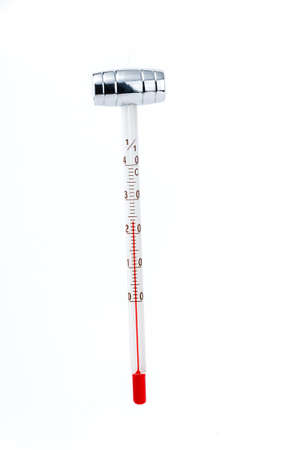 Wine thermometer on isolated white background